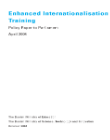 Forside til publikation 'Enhanced internationalisation of Danish Education and Training'