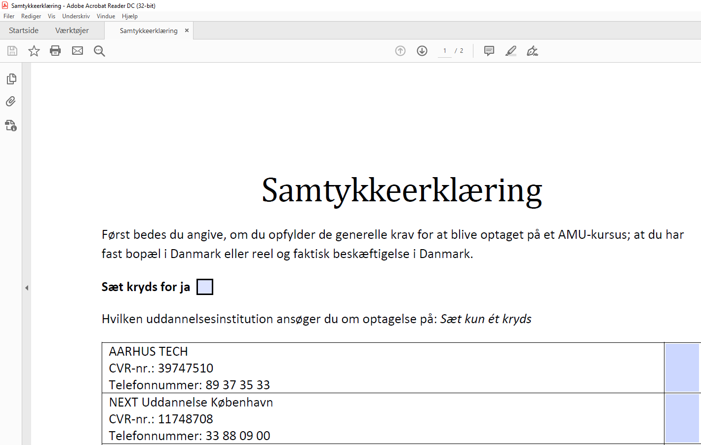 Her underskriver du samtykkererklæringen